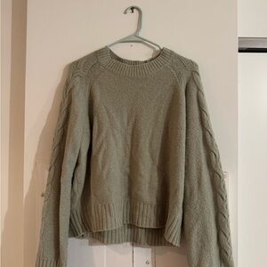 J.Crew Cashmere Women's Cable Knit Sweater - Green